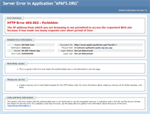 Tablet Screenshot of apafs.org